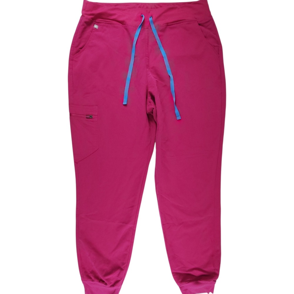 FIGS Zamora Jogger Scrub Pants XL Pink Magenta Raspberry Technical Collection